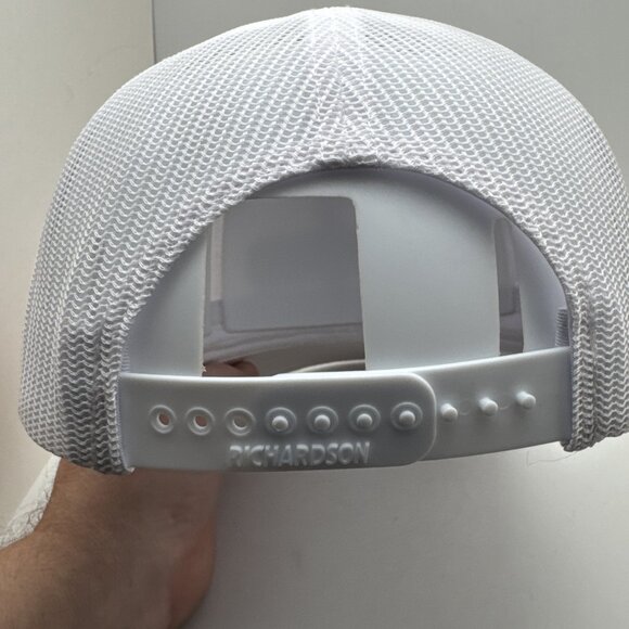 Hemponix Hat Cap Snap Back Trucker White Mesh Richardson 112 Patch Mens Logo - Picture 3 of 5